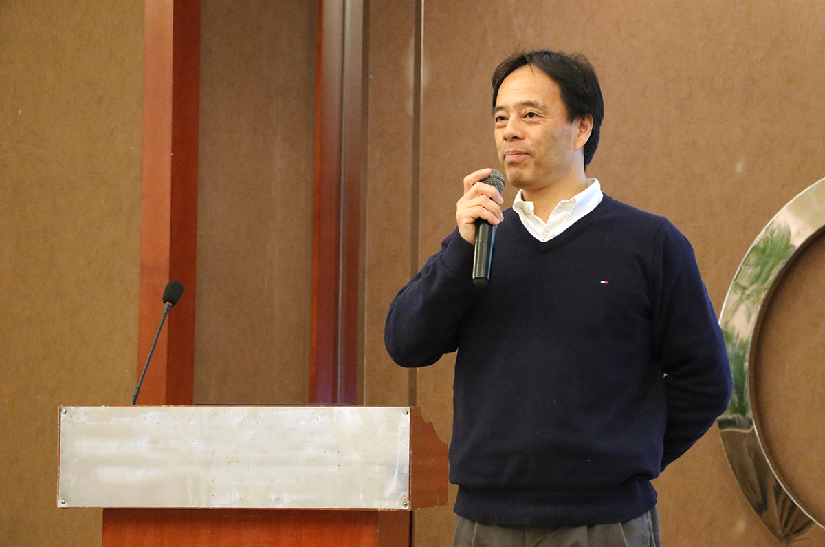 索尼中国记录媒体及能源部总监 斋藤 诚司先生致开幕词